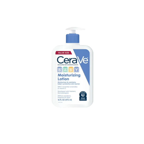 Picture of Cerave Baby Lotion, Lightweight Moisturizing Face & Body Lotion for Baby and Toddler  (473 ml)