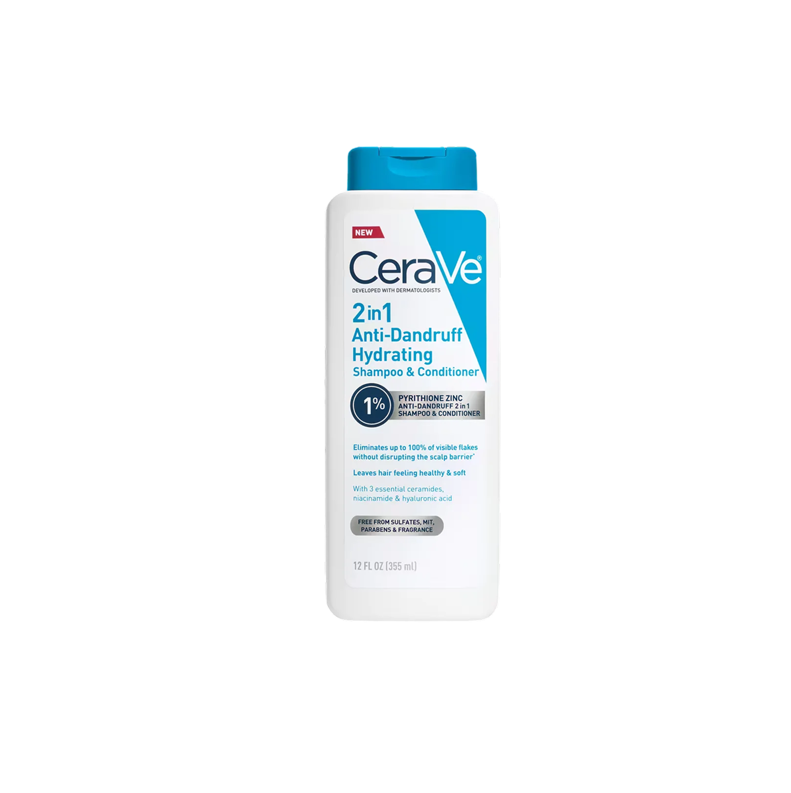 Picture of Cerave Anti-Dandruff Hydrating Shampoo & Conditioner 12FL (355 ml)